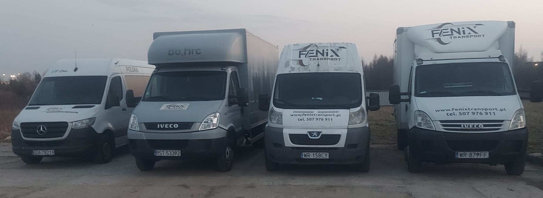 Samochody Fenix Transport przygotowane do przeprowadzki